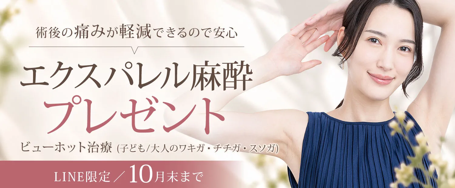 10月限定エクスパレル麻酔プレゼント